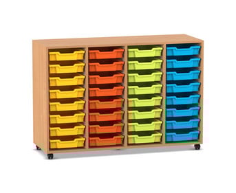 Flexeo® Regal PRO 4 Reihen 32 Boxen Gr S