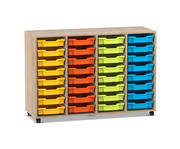 Flexeo® Regal PRO 4 Reihen 32 Boxen Gr S 1