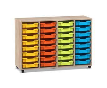 Flexeo® Regal PRO 4 Reihen 32 Boxen Gr S