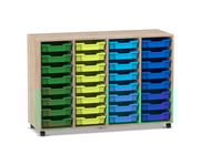 Flexeo® Regal PRO 4 Reihen 32 Boxen Gr S 1