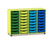 Flexeo® Regal PRO 4 Reihen 32 Boxen Gr S 1