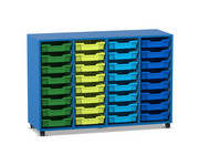 Flexeo® Regal PRO 4 Reihen 32 Boxen Gr S 1