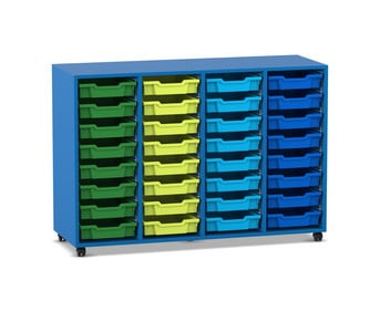Flexeo® Regal PRO 4 Reihen 32 Boxen Gr S