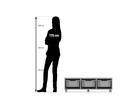 Flexeo® Regal PRO 3 Reihen 3 Boxen Gr M