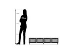 Flexeo® Regal PRO 4 Reihen 4 Boxen Gr M