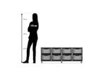 Flexeo® Regal PRO 4 Reihen 8 Boxen Gr M