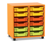 Flexeo® Regal PRO 2 Reihen 12 Boxen Gr S 5