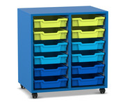 Flexeo® Regal PRO 2 Reihen 12 Boxen Gr S 7