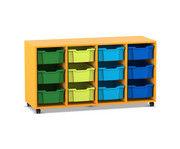 Flexeo® Regal PRO 4 Reihen 12 Boxen Gr M 3