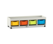 Flexeo® Regal PRO 4 Reihen 4 Boxen Gr M Aufkantung 5