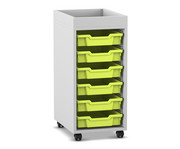 Flexeo® Regal PRO 1 Reihe 6 Boxen Gr S Aufkantung 3