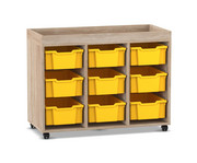 Flexeo® Regal PRO 3 Reihen 9 Boxen Gr M Aufkantung 3