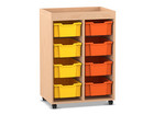 Flexeo® Regal PRO 2 Reihen 8 Boxen Gr M Aufkantung