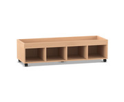 Flexeo® Regal PRO 4 Reihen 4 Fächer Aufkantung 5
