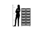 Flexeo® Regal PRO 2 Reihen 12 Boxen Gr M