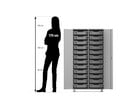 Flexeo® Schrank PRO 2 Reihen 24 Boxen Gr S 2 Türen
