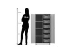 Flexeo® Schrank PRO 2 Reihen 6 Boxen Gr M 4 Fächer links