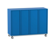 Flexeo® Regal PRO Stahlrahmen 4 Reihen 32 Boxen Gr S 6