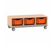 Flexeo® Regal PRO Stahlrahmen 3 Reihen 3 Boxen Gr M 1
