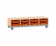 Flexeo® Regal PRO Stahlrahmen 4 Reihen 8 Boxen Gr S 1