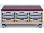 Flexeo® Regal PRO Stahlrahmen 3 Reihen 9 Boxen Gr S