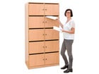 Flexeo® Schließfachschrank 10 Fächer mit Briefschlitzen Breite 94 4 cm