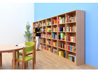Flexeo® Bibliotheksregal 40 Fächer hoch Breite 377 6 cm