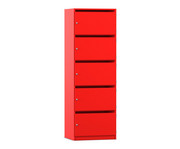 Flexeo® Schließfachschrank 5 Fächer mit Briefschlitzen Breite 64 1 cm 7