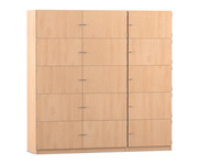 Flexeo® Schließfachschrank 15 geschlossene Fächer Breite 190 5 cm 2