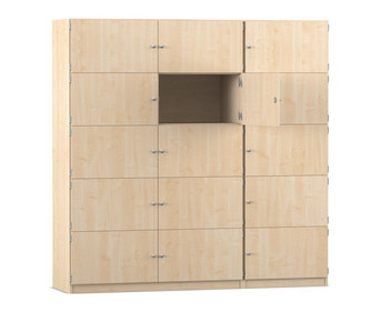 Flexeo® Schließfachschrank 15 geschlossene Fächer Breite 190 5 cm