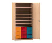 Flexeo® Bastelschrank 9 große Boxen 7 Fächer 1