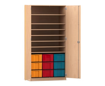 Flexeo® Bastelschrank 9 große Boxen 7 Fächer