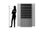 Flexeo® Bastelschrank 9 große Boxen 7 Fächer
