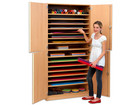 Flexeo® Bastelschrank 16 Fächer Halbtüren