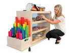 Flexeo® Musikwagen mit Aufkantung und 3 Auszügen mit Boomwhackers® Box