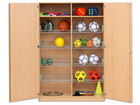 Flexeo® Sportschrank 8 Gitterkörbe 2 Fächer oben