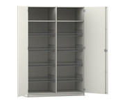Flexeo® Sportschrank 8 Gitterkörbe 2 Fächer oben 1