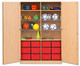 Flexeo® Sportschrank 4 Gitterkörbe 12 große Boxen 2