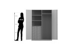 Flexeo® Garderobenschrank mit 16 kleinen Boxen