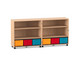 Flexeo® Klapp Wagen fahrbar 4 Fachböden 6 große Boxen 1