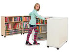 Flexeo® Klapp Wagen fahrbar 4 Fachböden 12 kleine Boxen