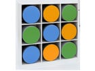 Flexeo® Polsterhockerregal mittelhoch 9 Fächer