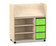 Flexeo® Bücherwagen fahrbar 3 große Boxen 7