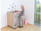 Flexeo® Wickelkommode mit 24 kleinen Boxen