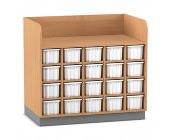 Flexeo® Wickelkommode mit 20 großen Boxen
