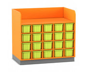 Flexeo® Wickelkommode mit 20 großen Boxen 1