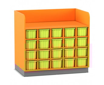 Flexeo® Wickelkommode mit 20 großen Boxen