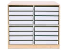 Flexeo® Papier und Bilderschrank 16 kleine Auszüge
