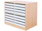Flexeo® Papier und Bilderschrank 16 kleine Auszüge