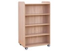 Flexeo® Bücherwagen beidseitig je 3 Fachböden